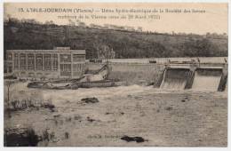 L´ISLE JOURDAIN- 86 - Vienne - Crue Du 28 Avril 1922 -  Usine Des Forces Motrices - L'Isle Jourdain