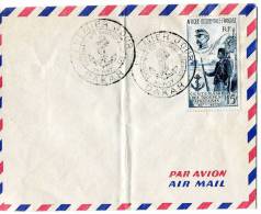 France(West Africa)-First Day Cover FDC- "Centenary Of French African Troops" Dakar [20.7.1957] (folded) - Briefe U. Dokumente