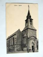 Carte Postale Ancienne : LIEVIN : Eglise , Animé - Lievin