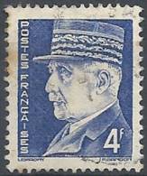 1941-42 FRANCIA USATO MARESCIALLO PETAIN 4 F - FR555-2 - 1941-42 Pétain