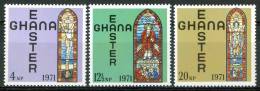 1971 Ghana Pasqua Easter Paques Set MNH** Na140 - Easter