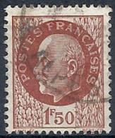 1941-42 FRANCIA USATO MARESCIALLO PETAIN 1,50 F - FR555-4 - 1941-42 Pétain