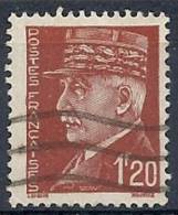 1941-42 FRANCIA USATO MARESCIALLO PETAIN 1,20 F - FR555 - 1941-42 Pétain