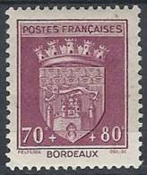 1941 FRANCIA SOCCORSO NAZIONALE STEMMI DI CITTA 70+80 CENT MH * - FR556 - 1941-66 Coat Of Arms And Heraldry