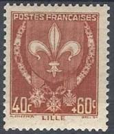 1941 FRANCIA SOCCORSO NAZIONALE STEMMI DI CITTA 40+60 CENT MH * - FR556 - 1941-66 Coat Of Arms And Heraldry