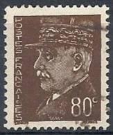 1941-42 FRANCIA USATO MARESCIALLO PETAIN 80 CENT - FR557 - 1941-42 Pétain