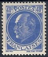 1941-42 FRANCIA MARESCIALLO PETAIN 40 CENT MH * - FR557 - 1941-42 Pétain