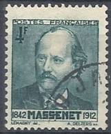 1942 FRANCIA USATO JULES MASSENET - FR559 - Used Stamps