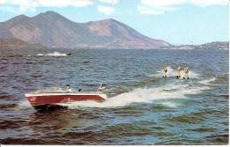 WATER SKIING KING OF SPORT ON CLEAR LAKE CALIFORNIA 'S LARGEST NATURAL LAKE ,COLORISEE REF 29698 - Ski Nautique