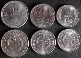 LAOS  Lot 3 Monnaies  1980   PORT OFFERT + DRAPEAU LAO En Cadeau - Laos