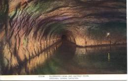 CASTLETON - SPEEDWELL CAVERN - ILLUMINATED CANAL AND HALFWAY HOUSE - Derbyshire