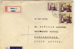 Carta  Aerea, Certificada Tabor, Checoslovaquia - Storia Postale