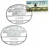 Germany(Berlin)-Cover W/ Machine Stamp &"International Air And Space Exhibition Hannover Airport"[Hannover 5.5.1988] Pmk - Franking Machines (EMA)