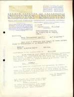 Factuur Brief Simon Smits Transport - Antwerpen 1947 - Transport