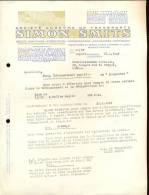 Factuur Brief Simon Smits Transport - Antwerpen 1947 - Transportmiddelen