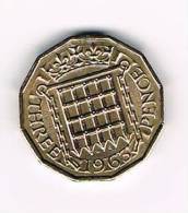 GREAT BRITAIN  3  PENCE  1963 - F. 3 Pence