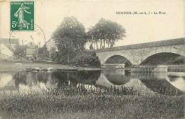 Maine Et Loire -ref A326- Seiches - Le Pont -carte Bon Etat - - Seiches Sur Le Loir