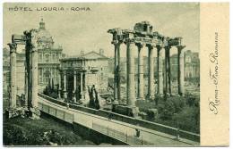 ITALIE : ROMA - HOTEL LIGURIA - Wirtschaften, Hotels & Restaurants