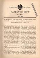 Original Patentschrift - H. Naumann In Untersotzbach , Post Birstein , Hessen - Nassau , 1900 , Fleischschneidemaschine - Tools