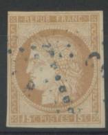 #19# COLONIES GENERALES N° 19 Oblitéré "GOR" En Bleu (Gorée) - Cérès