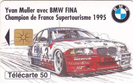 TELECARTE BMW Yvan Muller  @ 11/1995 GEM - 7299 Ex - Auto Voiture - 50 Unités   