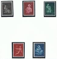 Nederland 1944 (xx) Volksdienst Mi 423 - 427 - Unused Stamps