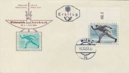 Austria 1963 FDC Biathlon IX Olympic Winter Games Innsbruck 1964 - Winter 1964: Innsbruck