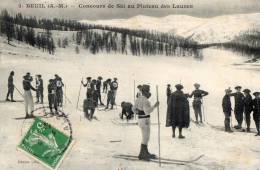 BEUIL (06) Concours De Ski Plateu Des Laume Chasseurs Alpins Gros Plan - Autres & Non Classés