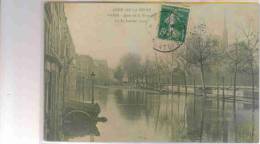 PARIS  CRUE DE LA SEINE   INONDATIONS  1910 QUAI DE LA TOURNELLE - Überschwemmung 1910