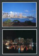 USA - Honolulu Harbor - Diamond Head - Ala Moana Park X 2 CPM - Honolulu