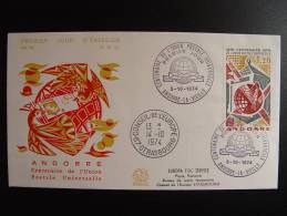 UPU  U P U  1976 ANDORRE FRANCAIS FDC .................................................................................. - Storia Postale