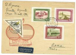 UNGHERIA - EMISSIONE COMMEMORATIVA - ESPRESSO ANNO 1958 - Storia Postale