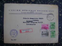 Romania-Yugoslavia-Serbia-4l+2x1l+20b-1973         (1897) - Lettres & Documents