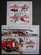 Special Trains Cars Planes # Guinea Bissau # 2006 2x S/s Used # - Autres & Non Classés