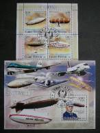 Zeppelins Planes # Guinea Bissau 2006 2x S/s Used #885 - Zeppelins