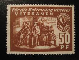 GERMANY 50pf Veteranen Pipe Pipa Tabac Tobacco Tabaco Tabak Smoking Health Sante Vignette Poster Stamp Label Viñe - Tabacco