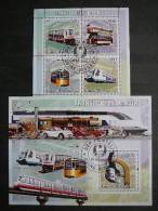 City Transport Trains Cars Motorbike # Guinea Bissau # 2006 2x S/s Used # - Zeppelins