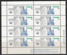 Canada 1976 Olympic Sites, Full Sheet, Mint No Hinge, Sc# 687 - Nuovi