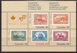 Canada 1982 Minisheet, Mint No Hinge, Sc# 913a - Ongebruikt