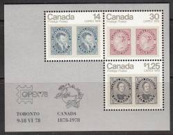 Canada 1978 Capex 78 Minisheet, Tagged, Mint No Hinge, Sc# 756a - Neufs