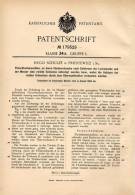Original Patentschrift - Hugo Schulze In Priestewitz I. Sa. , 1906 , Fleischhackmaschine , Fleischerei , Metzgerei !!! - Tools