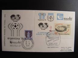 ARGENTINE ARGENTINA FIFA SHEET BLOC  FOOTBALL FUSSBALL CONSEIL DE L´EUROPE  FDC - 1978 – Argentine