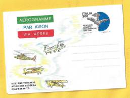 1981 - ITALIA - AEROGRAMMA  XXX ANNIVERSARIO AVIAZIONE LEGGERA DELL´ESERCITO - Correo Aéreo
