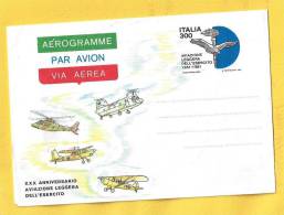 1981 - ITALIA - AEROGRAMMA  XXX ANNIVERSARIO AVIAZIONE LEGGERA DELL´ESERCITO - Posta Aerea