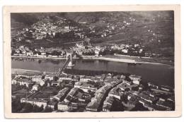 CPSM Photo Condrieu 69 Rhône Vue Aérienne Sur Les Roches édit J. Cellard écrite Timbrée 1943 Bon état - Condrieu