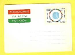 1976 - ITALIA - AEROGRAMMA ISTITUTO ITALO LATINO AMERICANO # A.7 NUOVO - Poste Aérienne