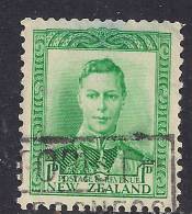 NEW ZEALAND 1941 KGV1 1d GREEN USED STAMP SG 606.( C666 ) - Oblitérés