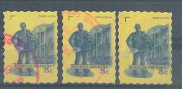 VEND TIMBRES D ´ ARGENTINE , N° 2075 X 3 NUANCES DIFFERENTES !!!! - Oblitérés