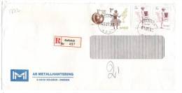 TZ1222 - SVEZIA , Lettera Commerciale RACCOMANDATA Per L' Italia.  1/7/1983 - Storia Postale