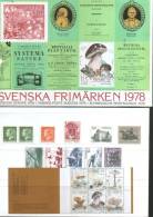 Svezia Sweden  Schweden Suede 1978 Annata Completa Year Set  Complete Set ** MNH - Full Years